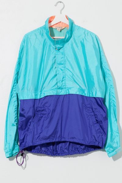 Vintage 1990s L.L. Bean Two Tone Anorak Windbreaker Jacket