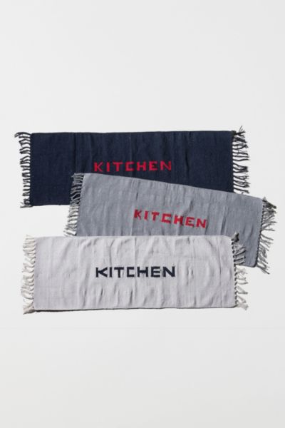 Puebco Recycled Yarn Kitchen Mat In White At Urban Outfitters