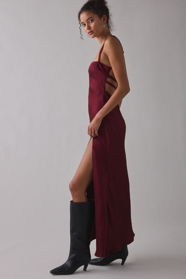For Love & Lemons Carla Jacquard Open-Back Midi Dress #2