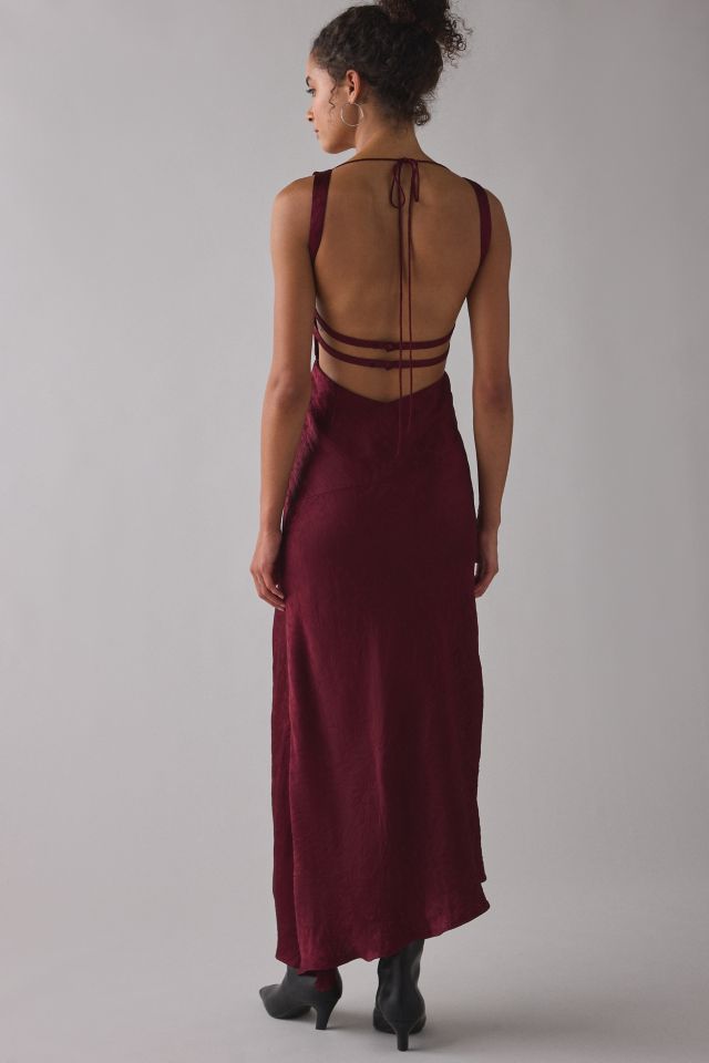 For Love & Lemons Carla Jacquard Open-Back Midi Dress #3