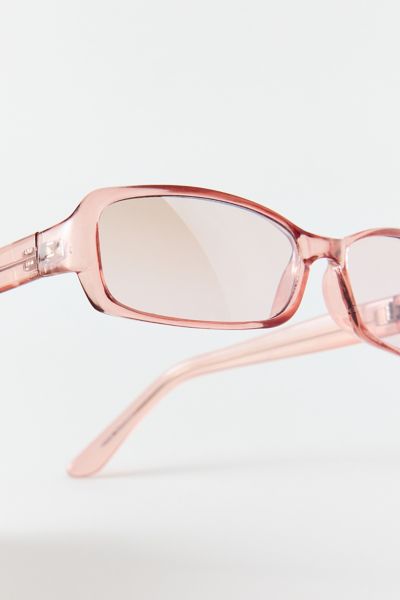 Vintage By UO Pink Clear Sunglasses