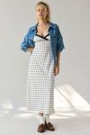 Kimchi Blue Slip It On Tie-Back Satin Midi Dress