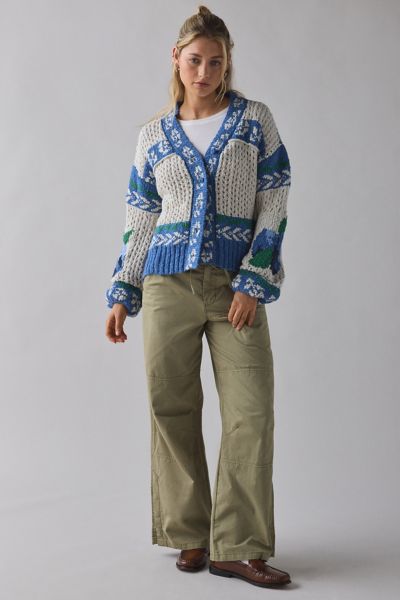 Kimchi Blue Libby Oversized Fairisle Knit Cardigan