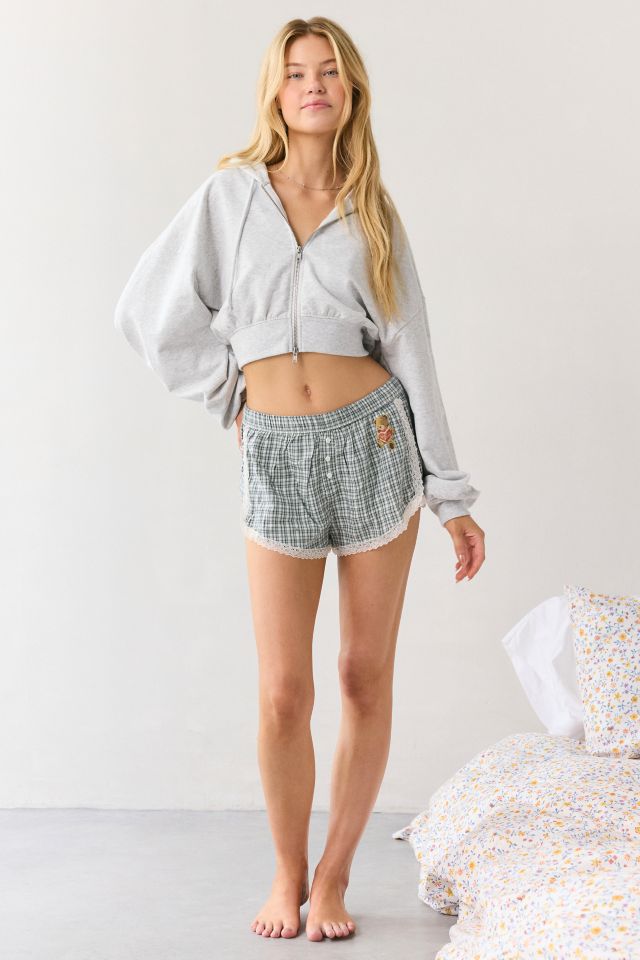 Out From Under Pillow Talk Lace Trim Boxer Shortie #2