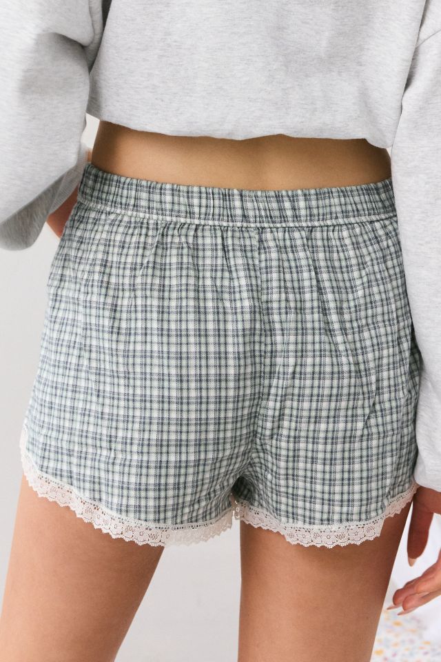 Out From Under Pillow Talk Lace Trim Boxer Shortie #3