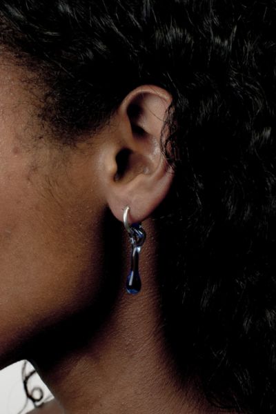 Rain and Rivers Handmade Mini Glass Earrings