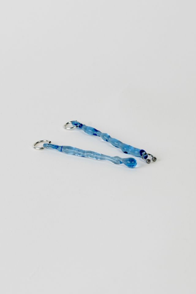 Rain and Rivers Handmade Pierced Glass Earrings #2