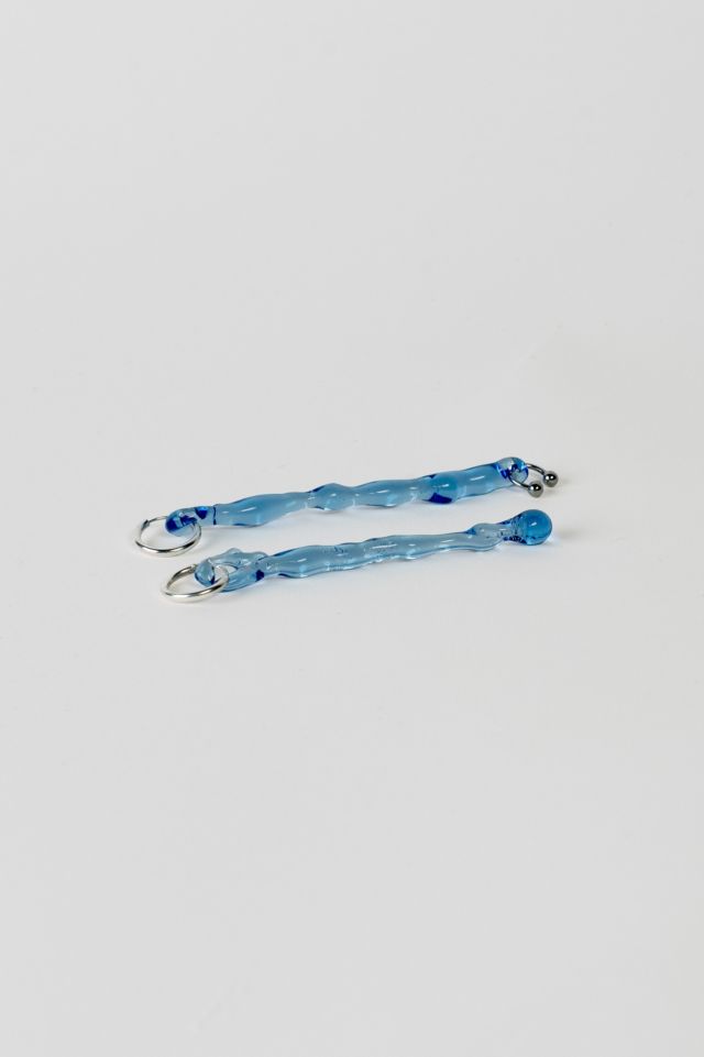 Rain and Rivers Handmade Pierced Glass Earrings #3