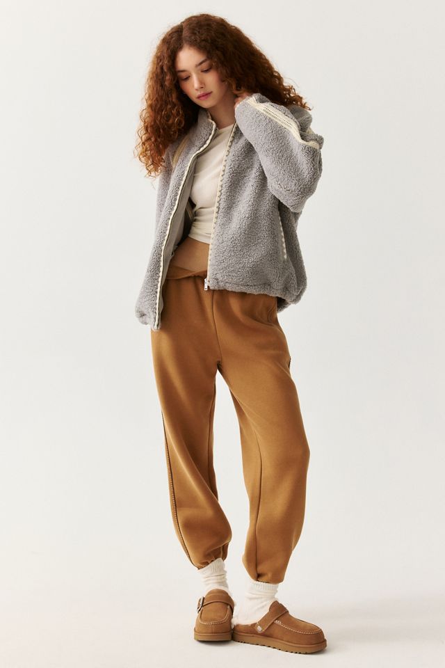 UGG Nikia Crochet UGGfluff Zip-Up Jacket #1