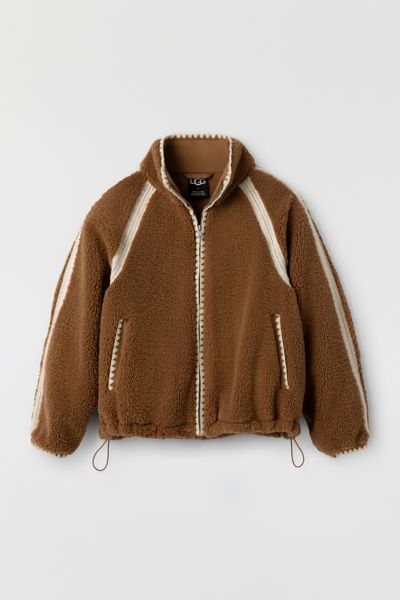 UGG Nika Crochet UGGfluff Zip-Up Jacket