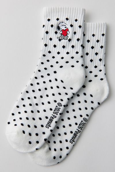 Peanuts Snoopy Icon Quarter Crew Socks