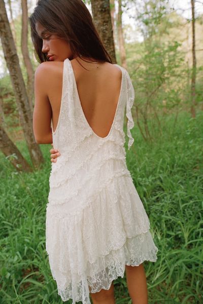 [SOMEWHERE BUTTER]★25SS★韓国人気★Dessert Lace Mini Dress MUSINSA | SOMEWHEREBUTTER Dessert Lace Mini Dress - Ivory