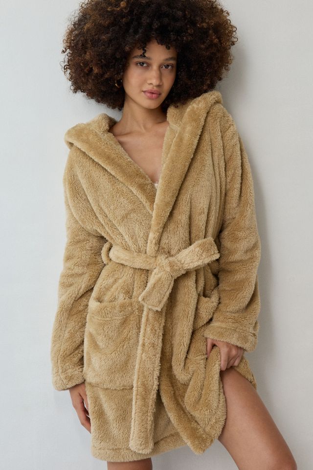 UGG Aarti Plush Fleece Hooded Robe