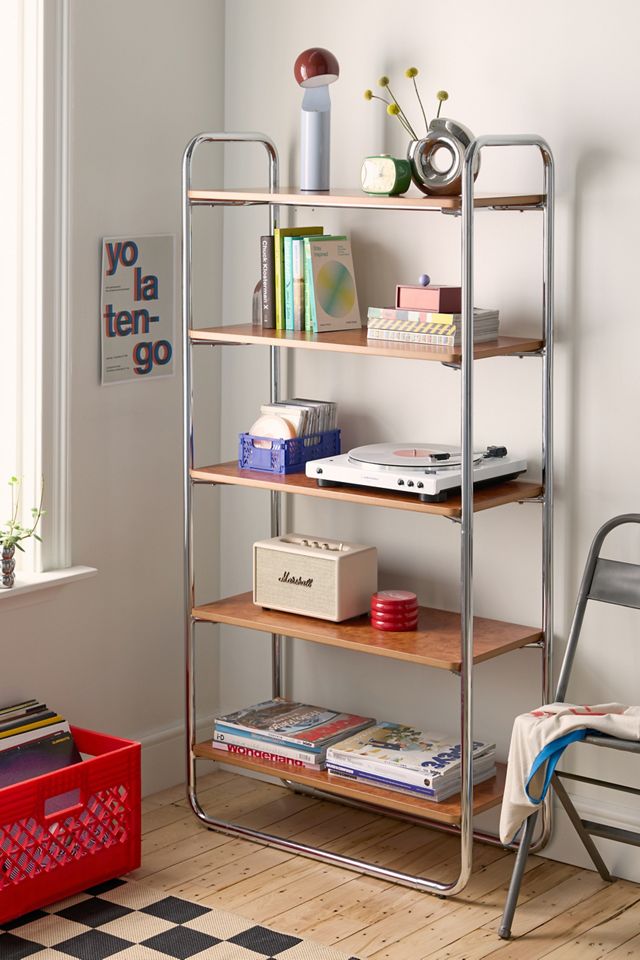 Boden Chrome 5-Tier Bookshelf #1