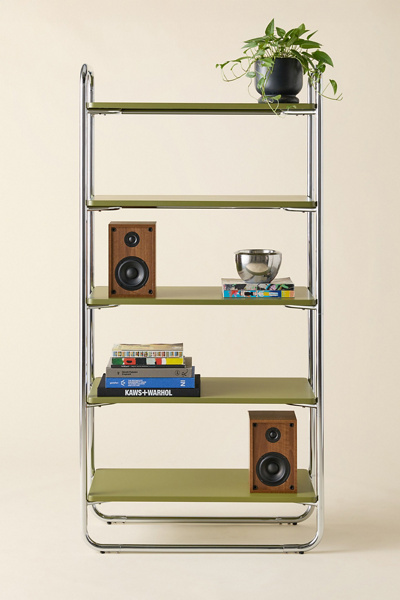 Boden Chrome 5-Tier Bookshelf