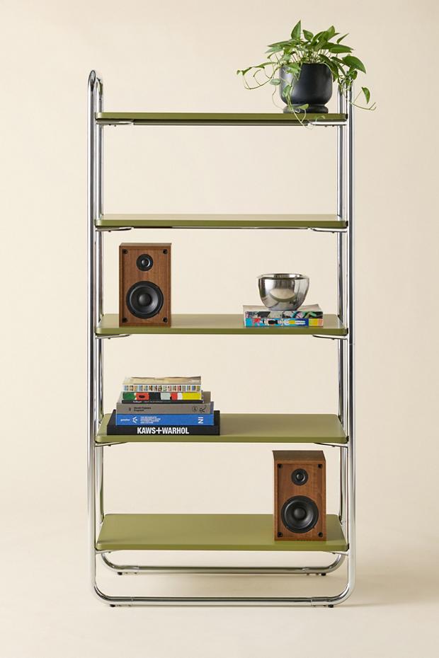Boden Chrome 5-Tier Bookshelf