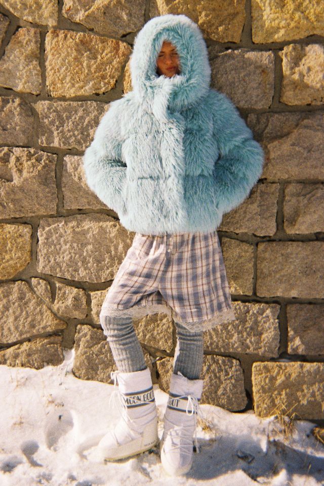 UGG Ronney High Pile Faux Fur Puffer Jacket #5