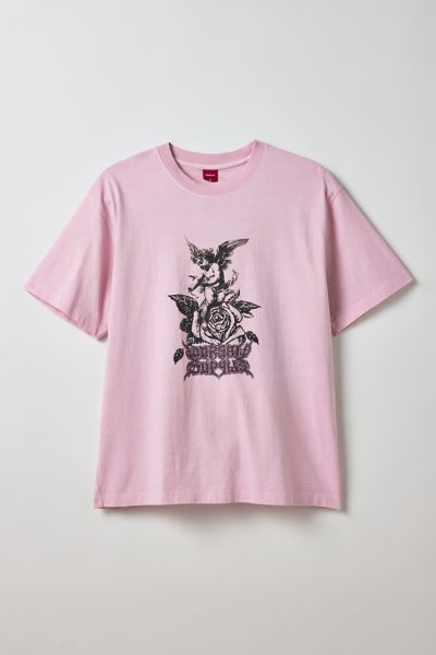 Worship Supplies Perch Graphic Tee In Pink, Men's At Urban Outfitters In Pink