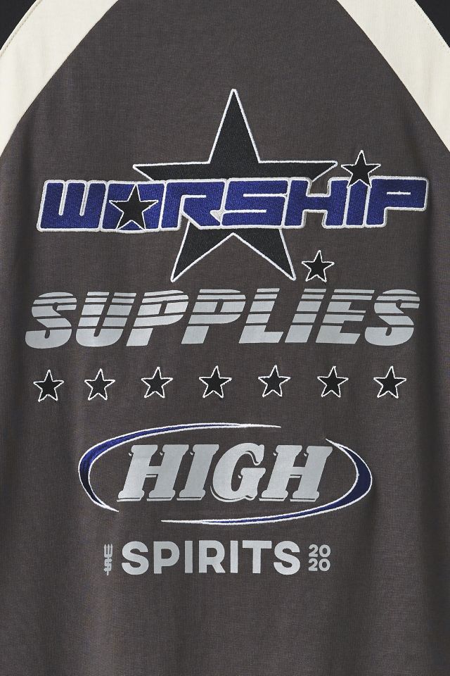 WORSHIP SUPPLIES Logo Raglan Tee #2