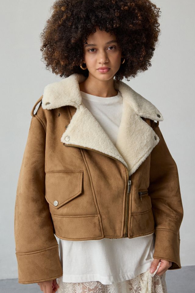 UGG Finnian LuxeFluff Moto Jacket #1