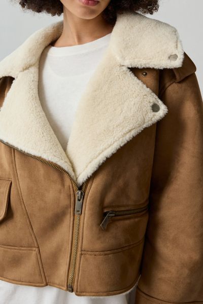 UGG Finnian LuxeFluff Moto Jacket