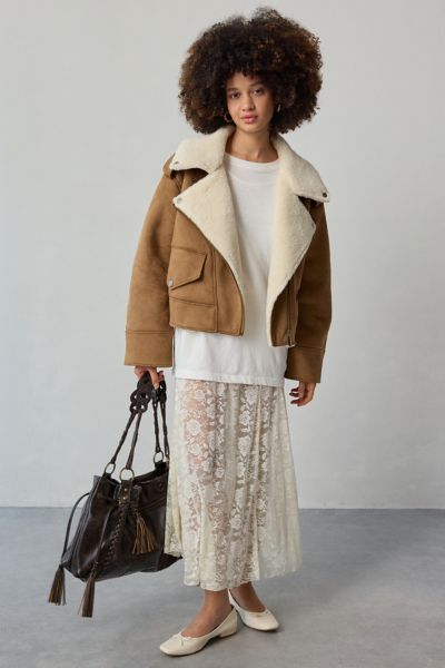 UGG Finnian LuxeFluff Moto Jacket