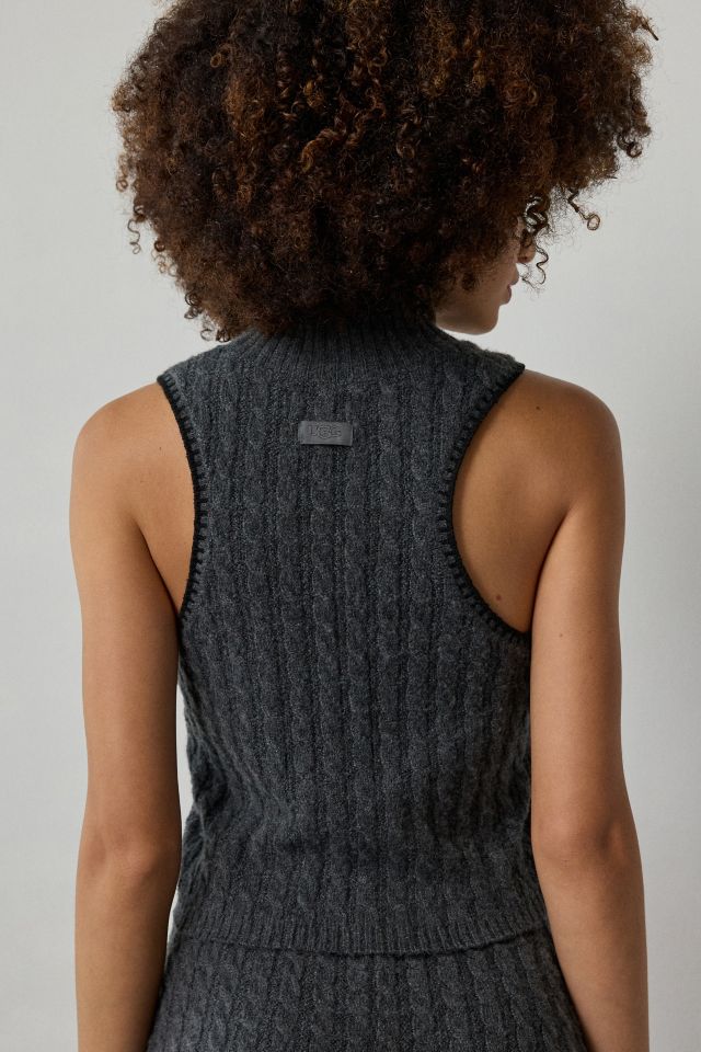 UGG Zariah Cable Knit High Neck Tank Top #3