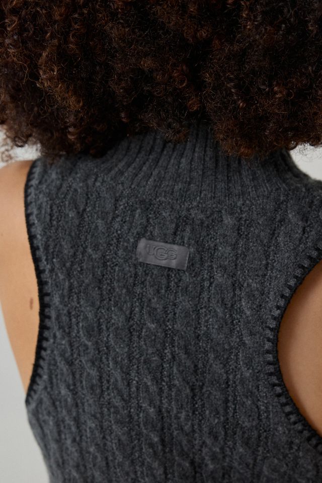 UGG Zariah Cable Knit High Neck Tank Top #4