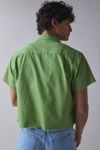 ReMADE By UO Check Pattern Cropped Short Sleeve Shirt