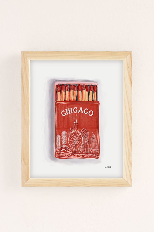 carolineellisart Chicago Matchbox Art Print #1