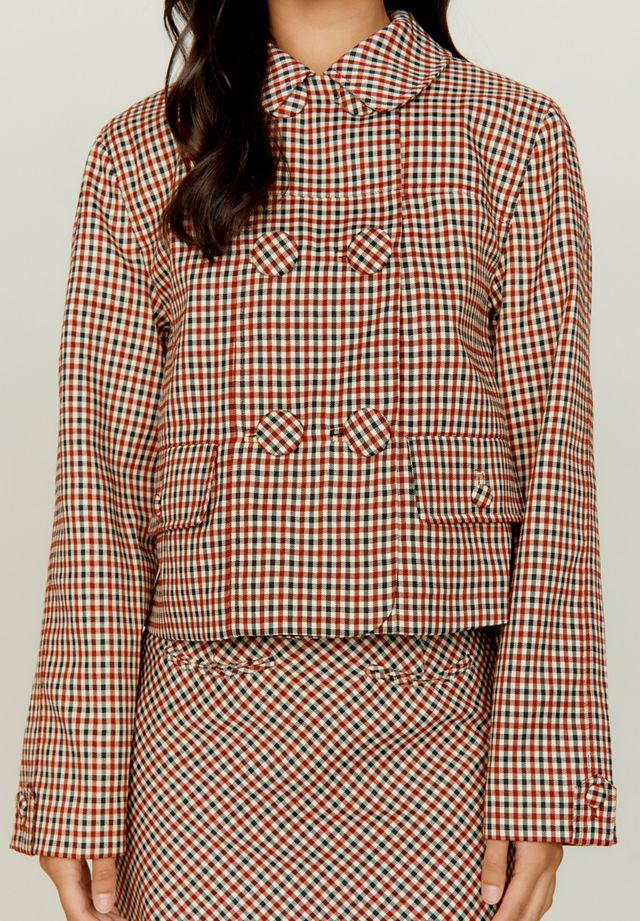 Veste courte à carreaux Marie House Of Sunny #2