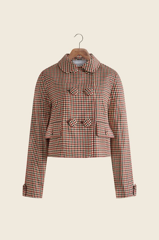 Veste courte à carreaux Marie House Of Sunny #4