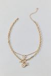 Clover Toggle Layered Necklace