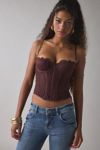 UO Tear It Up High-Neck Twisted Back Cropped Tank Top