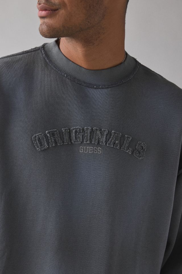 GUESS ORIGINALS Applique Logo Boxy Crew Neck Sweatshirt #3