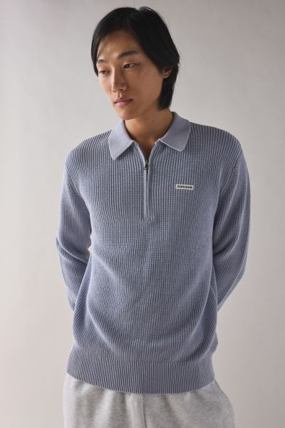 GUESS JEANS Half Zip Cotton Polo Sweater