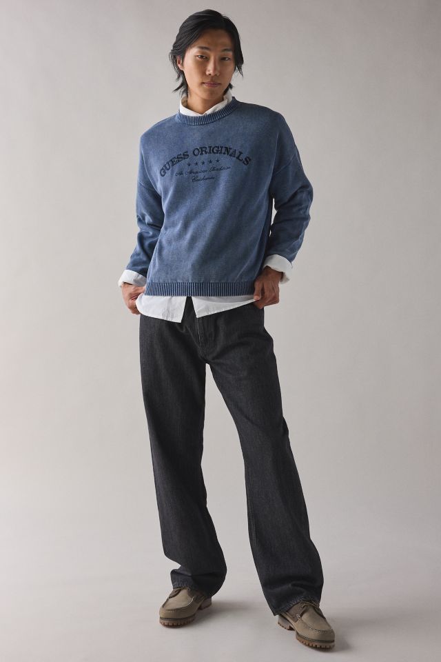 GUESS ORIGINALS Boxy Logo Crew Neck Sweater #2
