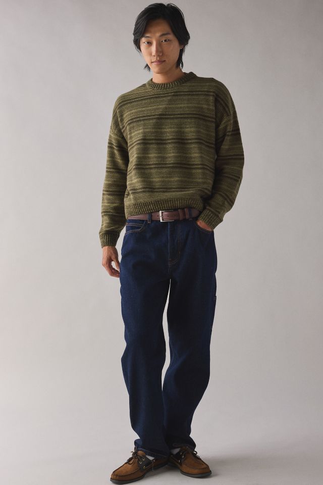 GUESS ORIGINALS Striped Boxy Crew Neck Sweater #2