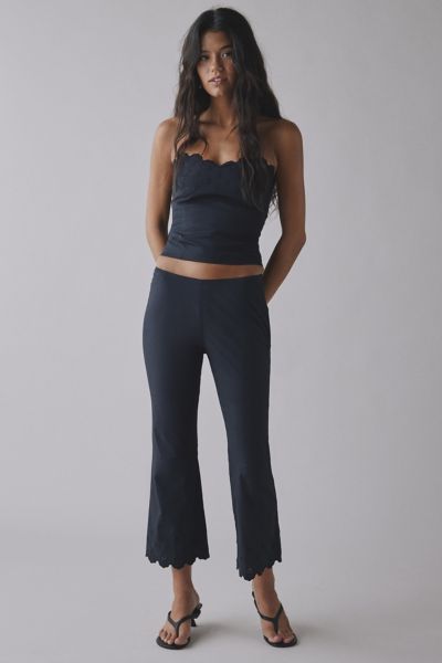Frankies Bikinis Twilight Embroidered Capri Pant