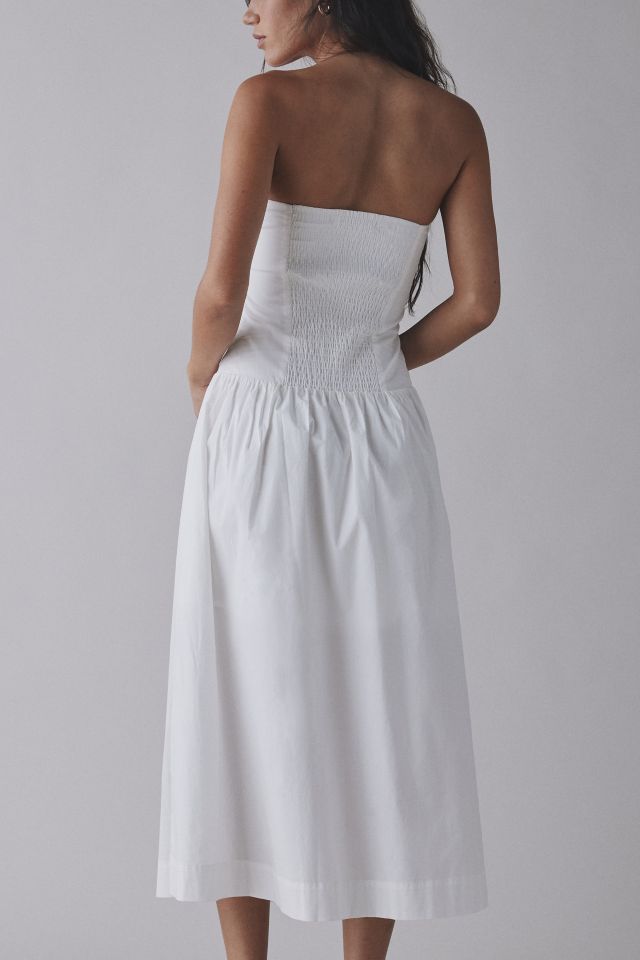 Frankies Bikinis Horizon Collared Strapless Midi Dress #4