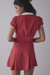 Frankies Bikinis Manhattan Bow-Front Button Up Mini Dress