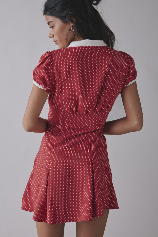 Frankies Bikinis Manhattan Bow-Front Button Up Mini Dress #4