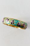 Floral Enamel Bangle Bracelet