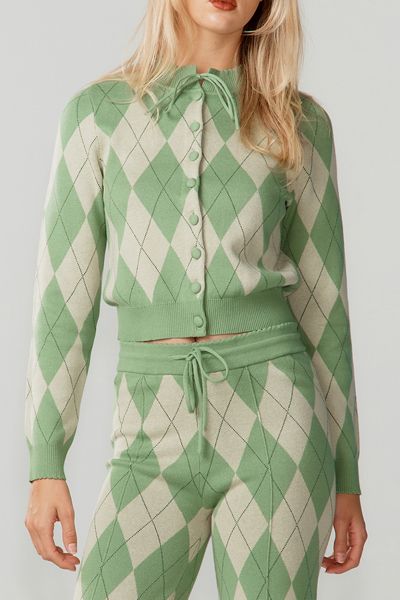 House Of Sunny Argyle Lounge Cardigan