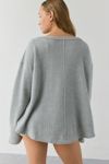 Out From Under Living The Dream Waffle Knit Long Sleeve Henley Tee