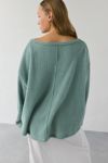 Out From Under Living The Dream Waffle Knit Long Sleeve Henley Tee