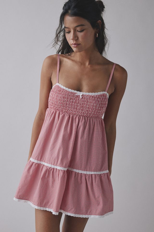 Frankies Bikinis Baby Gauze Babydoll Mini Dress #1