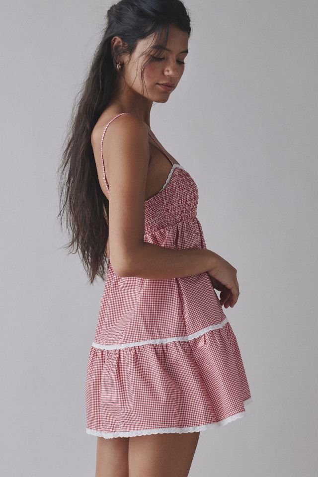 Frankies Bikinis Baby Gauze Babydoll Mini Dress #3