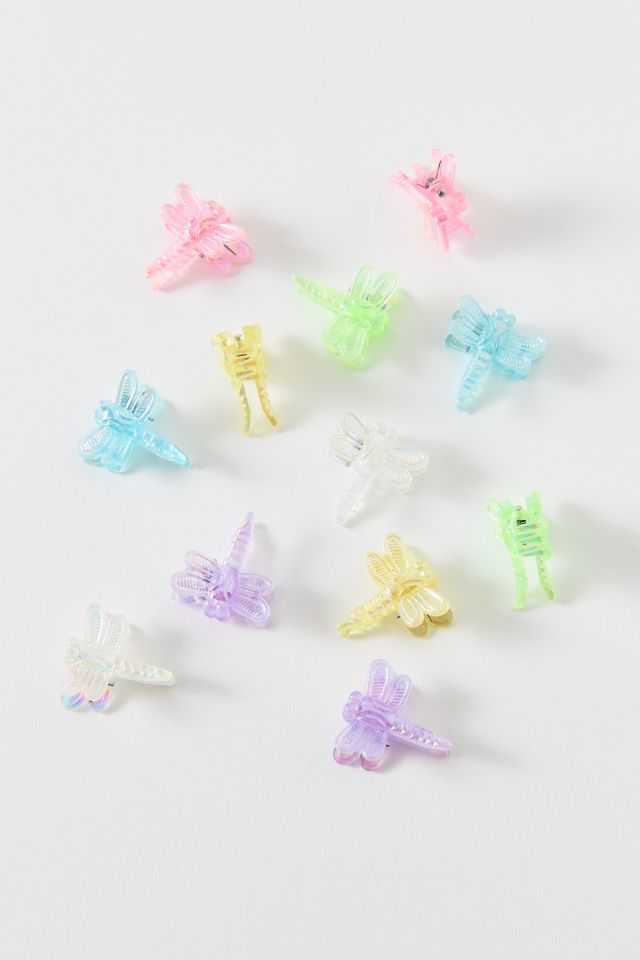 Vintage By UO Mini Colorful Dragonfly Hair Clips #1
