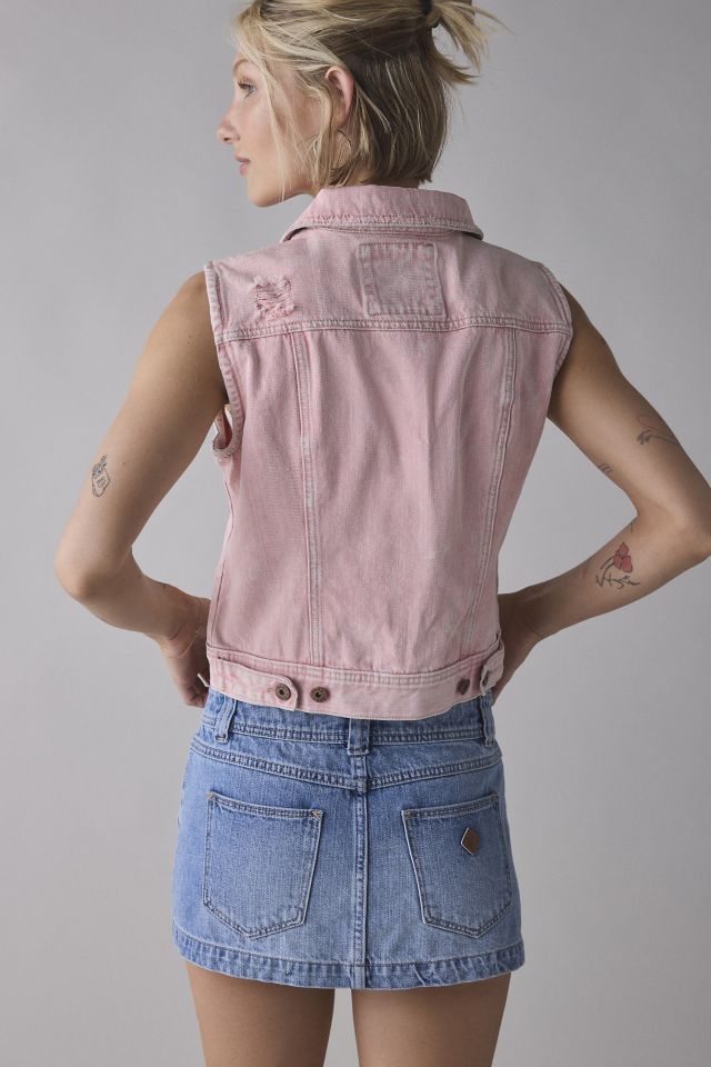 ReMADE By UO Overdye Denim Vest Top #1